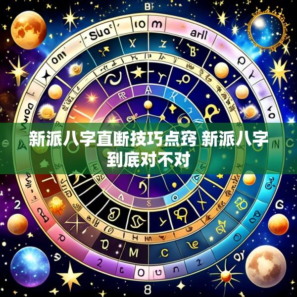 新派八字直断技巧点窍 新派八字到底对不对