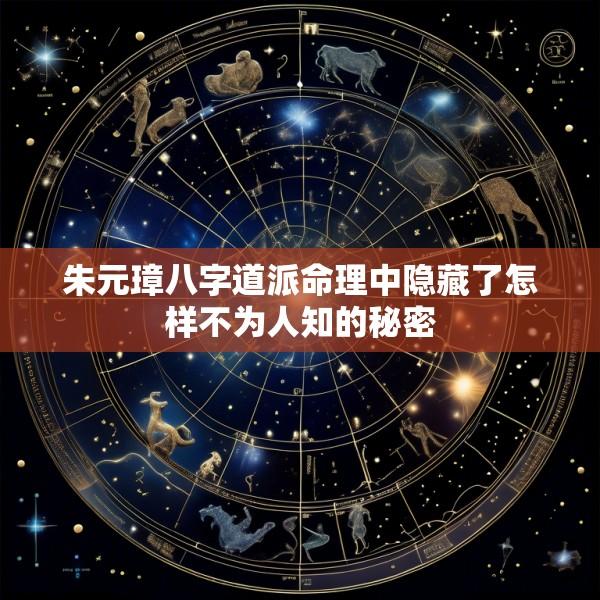 朱元璋八字道派命理中隐藏了怎样不为人知的秘密