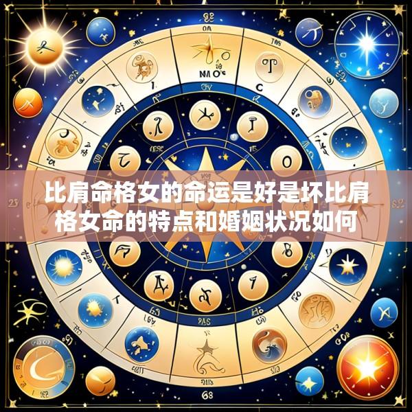 比肩命格女的命运是好是坏比肩格女命的特点和婚姻状况如何