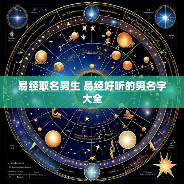 易经取名男生 易经好听的男名字大全