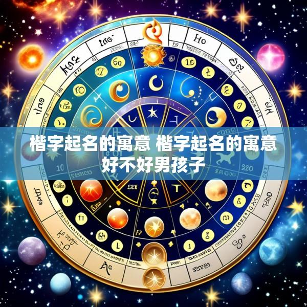 楷字起名的寓意 楷字起名的寓意好不好男孩子