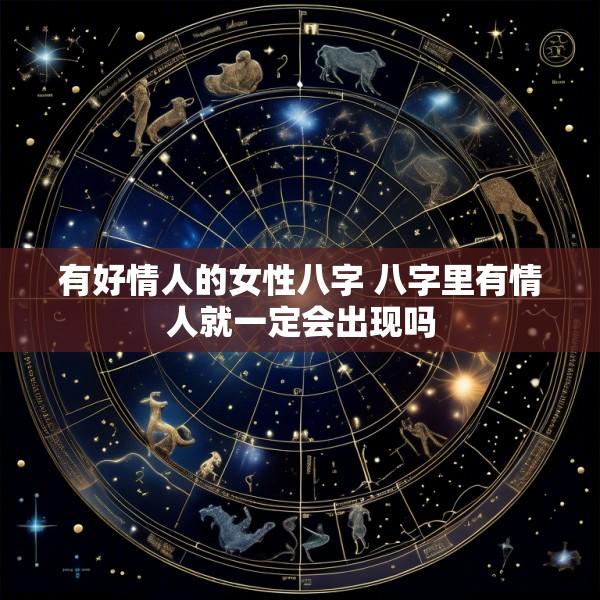 有好情人的女性八字 八字里有情人就一定会出现吗