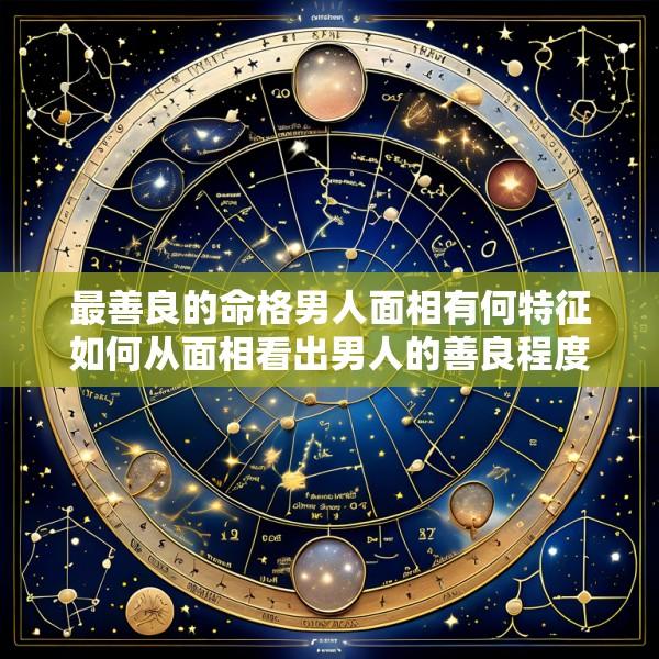 最善良的命格男人面相有何特征如何从面相看出男人的善良程度