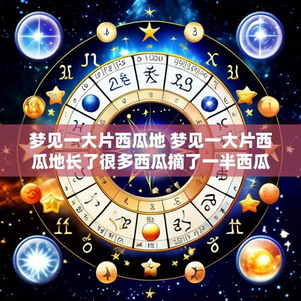 梦见一大片西瓜地 梦见一大片西瓜地长了很多西瓜摘了一半西瓜