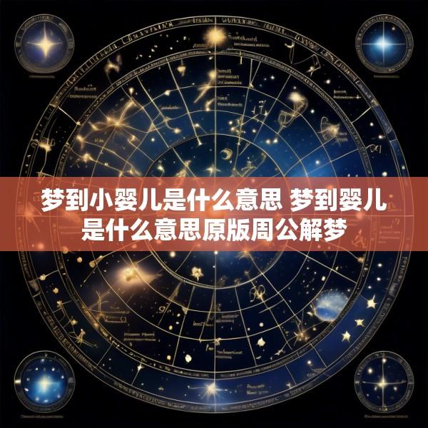 梦到小婴儿是什么意思 梦到婴儿是什么意思原版周公解梦