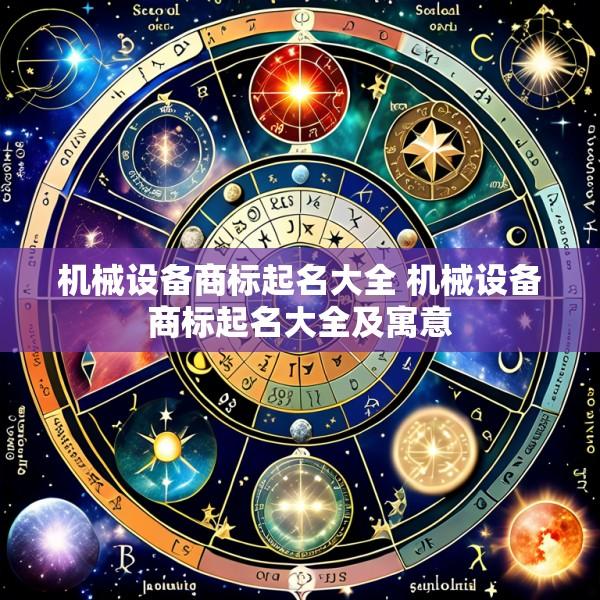 机械设备商标起名大全 机械设备商标起名大全及寓意