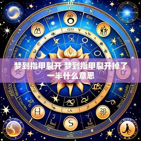 梦到指甲裂开 梦到指甲裂开掉了一半什么意思