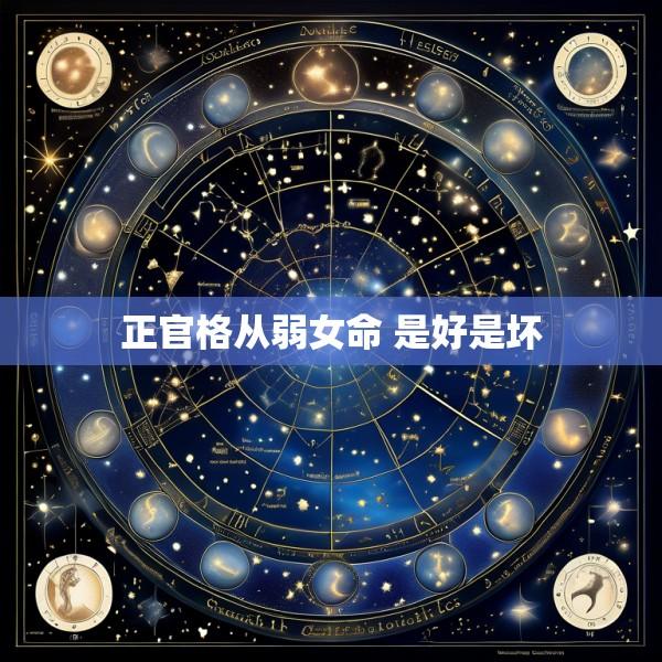 正官格从弱女命 是好是坏