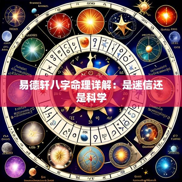 易德轩八字命理详解：是迷信还是科学