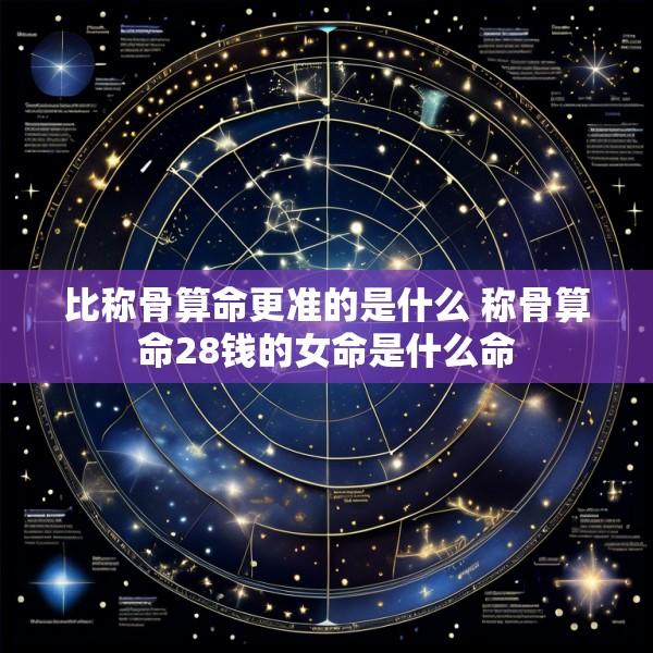 比称骨算命更准的是什么 称骨算命28钱的女命是什么命