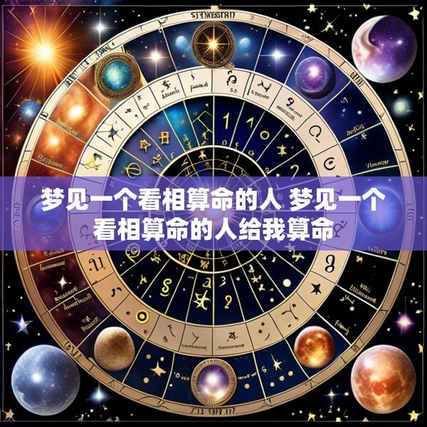 梦见一个看相算命的人 梦见一个看相算命的人给我算命