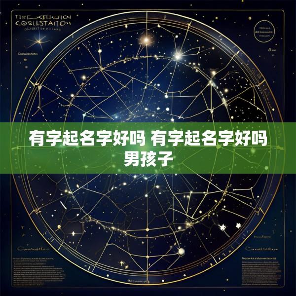 有字起名字好吗 有字起名字好吗男孩子
