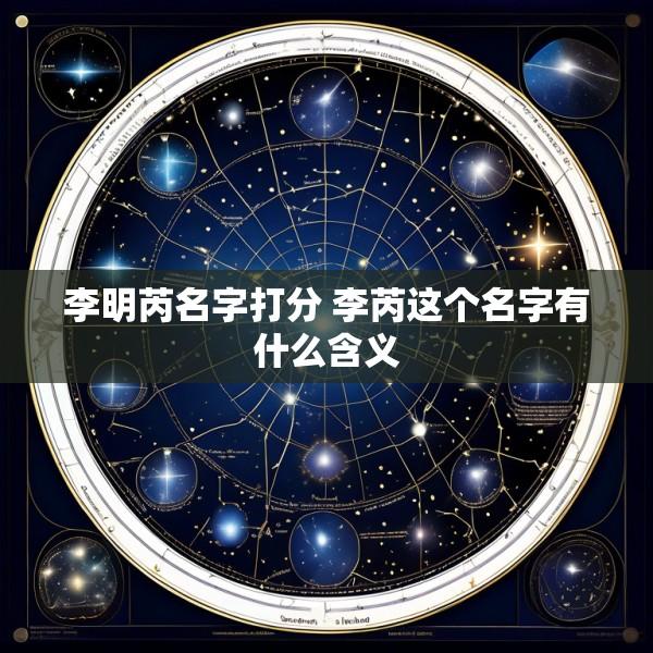 李明芮名字打分 李芮这个名字有什么含义