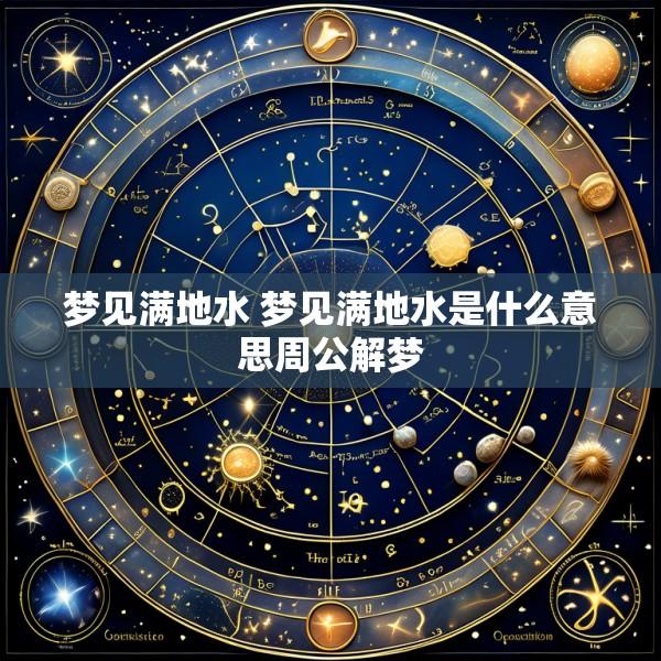梦见满地水 梦见满地水是什么意思周公解梦