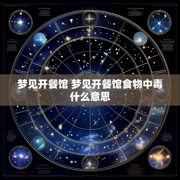 梦见开餐馆 梦见开餐馆食物中毒什么意思
