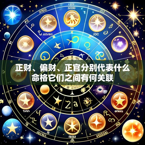 正财、偏财、正官分别代表什么命格它们之间有何关联