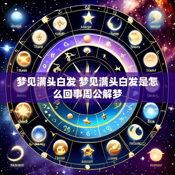 梦见满头白发 梦见满头白发是怎么回事周公解梦