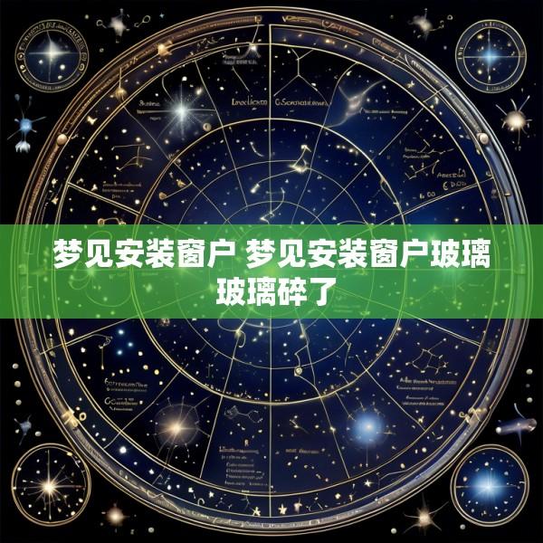 梦见安装窗户 梦见安装窗户玻璃 玻璃碎了
