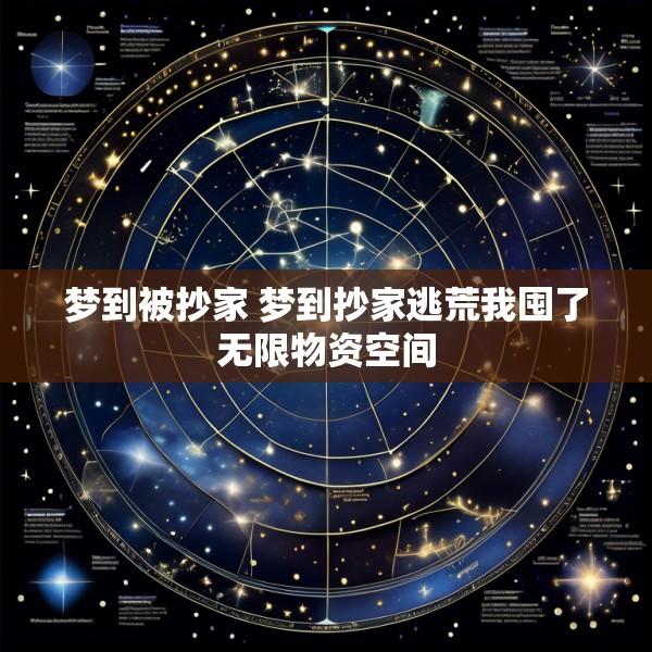 梦到被抄家 梦到抄家逃荒我囤了无限物资空间