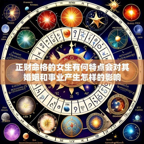 正财命格的女生有何特点会对其婚姻和事业产生怎样的影响