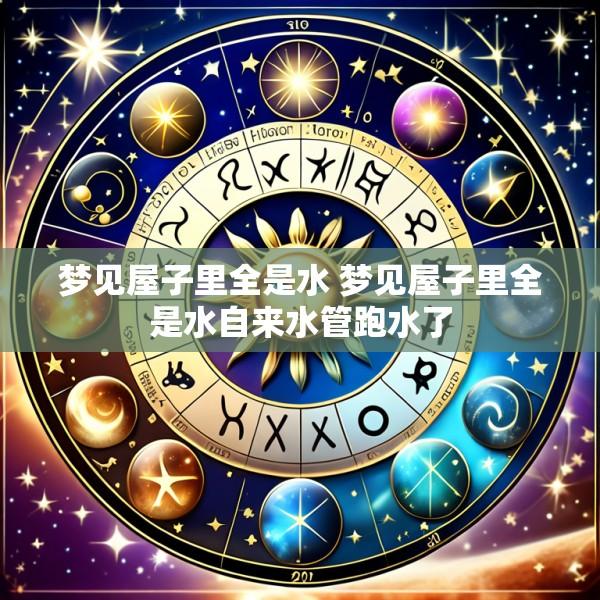 梦见屋子里全是水 梦见屋子里全是水自来水管跑水了