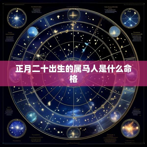 正月二十出生的属马人是什么命格