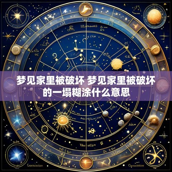 梦见家里被破坏 梦见家里被破坏的一塌糊涂什么意思