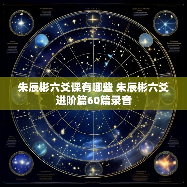 朱辰彬六爻课有哪些 朱辰彬六爻进阶篇60篇录音