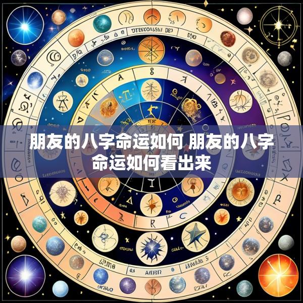 朋友的八字命运如何 朋友的八字命运如何看出来