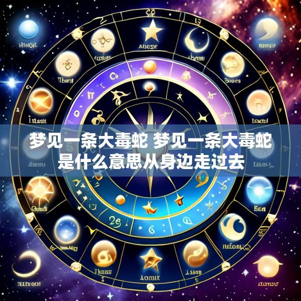 梦见一条大毒蛇 梦见一条大毒蛇是什么意思从身边走过去