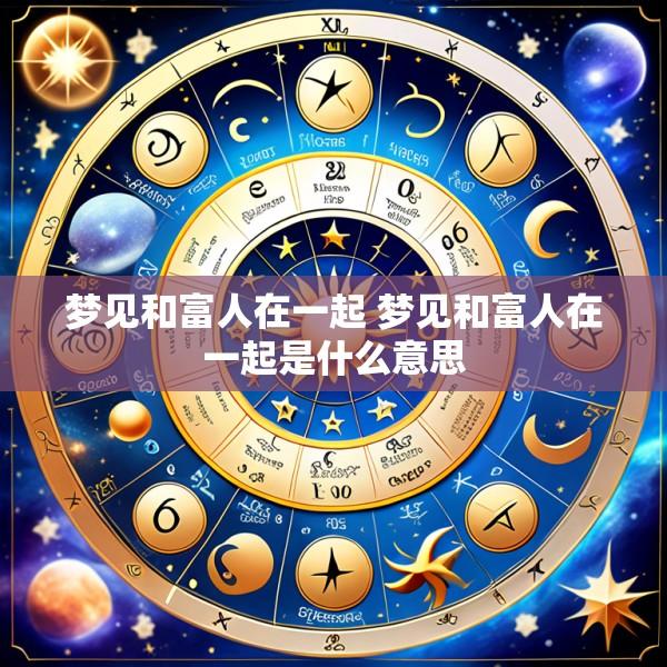 梦见和富人在一起 梦见和富人在一起是什么意思