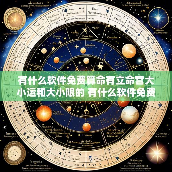 有什么软件免费算命有立命宫大小运和大小限的 有什么软件免费算命有立命宫大小运和大小限的