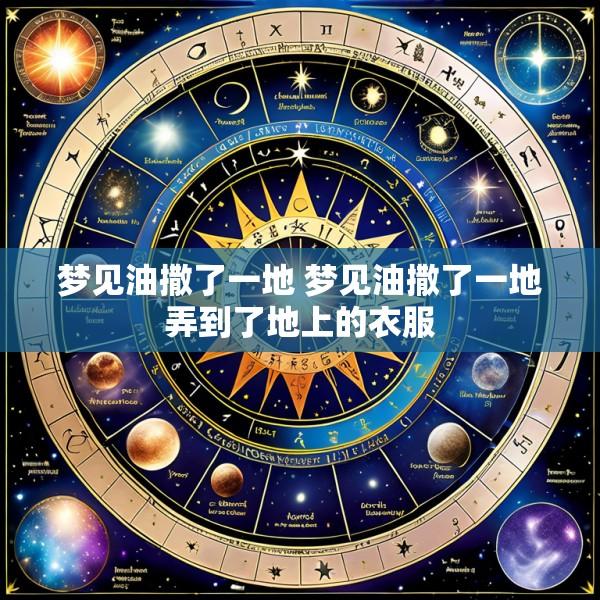梦见油撒了一地 梦见油撒了一地弄到了地上的衣服