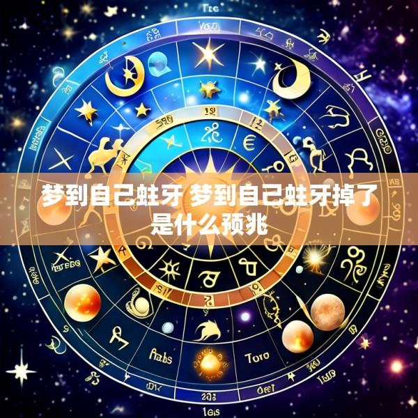 梦到自己蛀牙 梦到自己蛀牙掉了是什么预兆