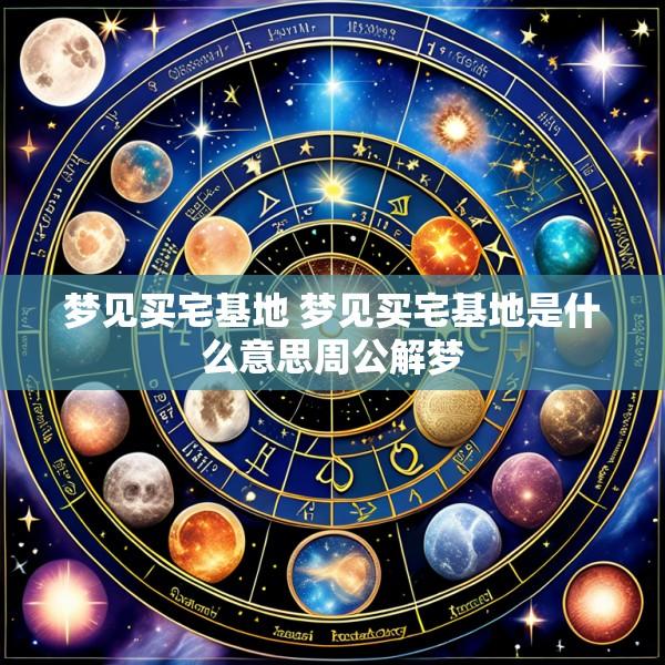 梦见买宅基地 梦见买宅基地是什么意思周公解梦
