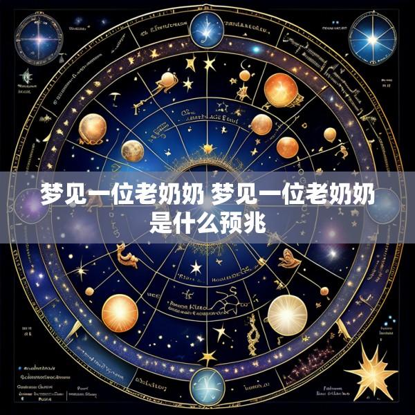 梦见一位老奶奶 梦见一位老奶奶是什么预兆