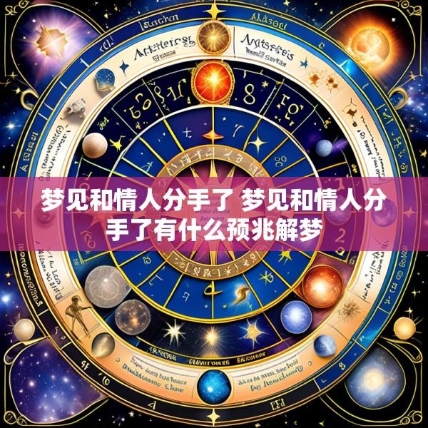梦见和情人分手了 梦见和情人分手了有什么预兆解梦