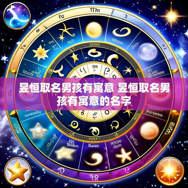 昱恒取名男孩有寓意 昱恒取名男孩有寓意的名字