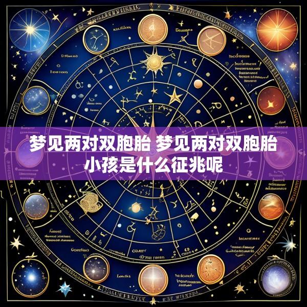 梦见两对双胞胎 梦见两对双胞胎小孩是什么征兆呢