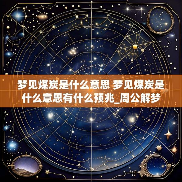 梦见煤炭是什么意思 梦见煤炭是什么意思有什么预兆_周公解梦
