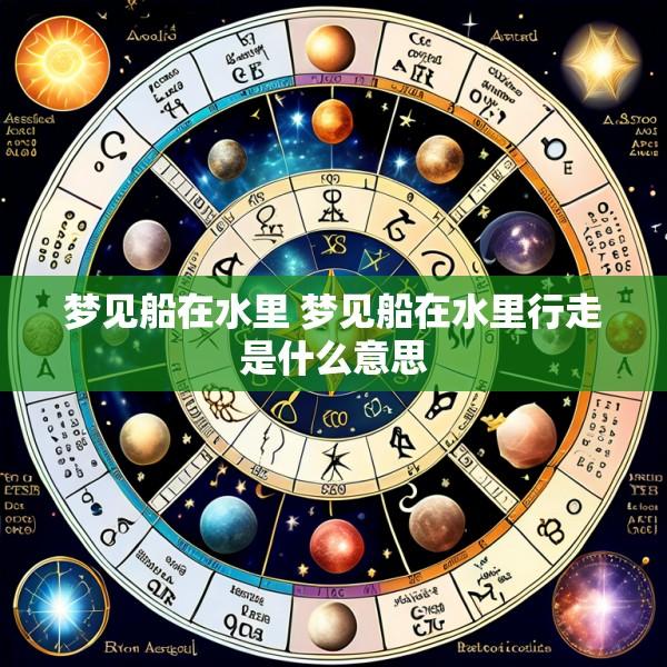 梦见船在水里 梦见船在水里行走是什么意思