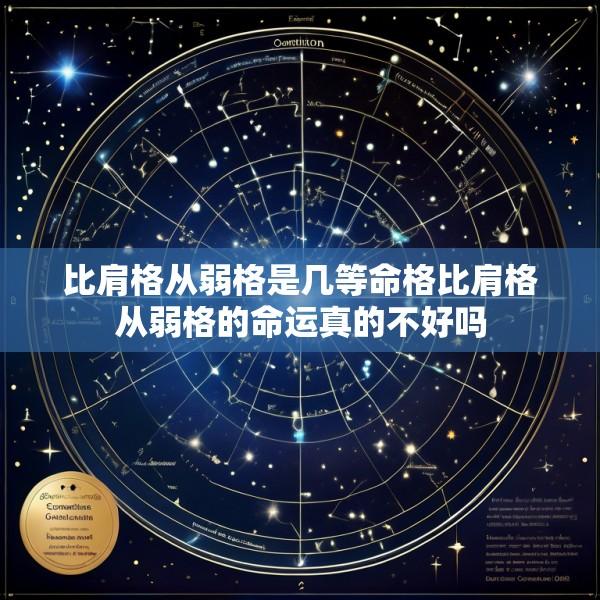 比肩格从弱格是几等命格比肩格从弱格的命运真的不好吗