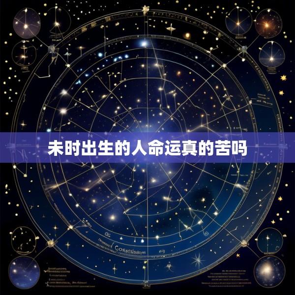 未时出生的人命运真的苦吗