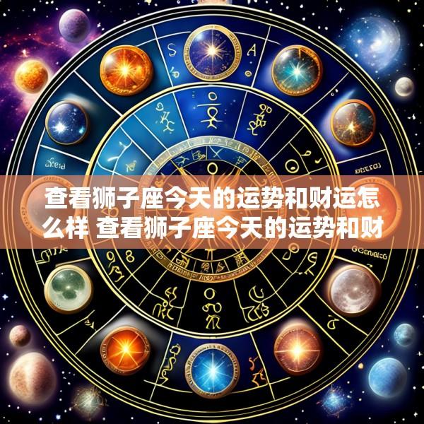 查看狮子座今天的运势和财运怎么样 查看狮子座今天的运势和财运怎么样呢