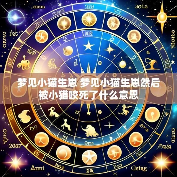 梦见小猫生崽 梦见小猫生崽然后被小猫咬死了什么意思