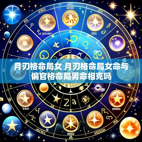 月刃格命局女 月刃格命局女命与偏官格命局男命相克吗