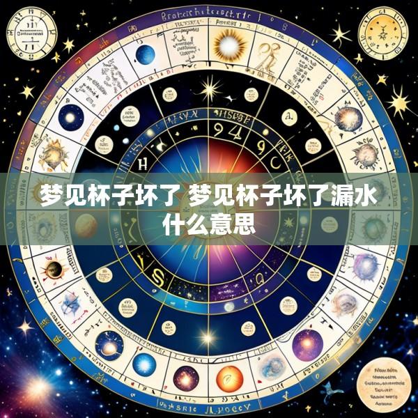 梦见杯子坏了 梦见杯子坏了漏水什么意思