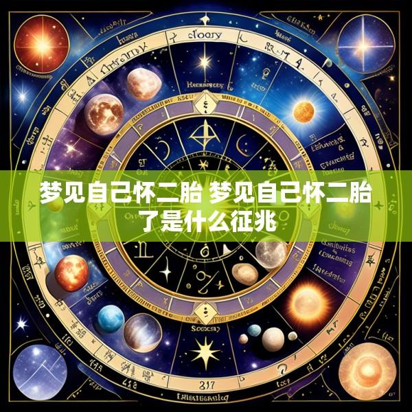 梦见自己怀二胎 梦见自己怀二胎了是什么征兆