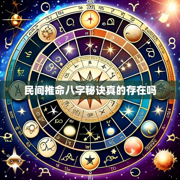 民间推命八字秘诀真的存在吗