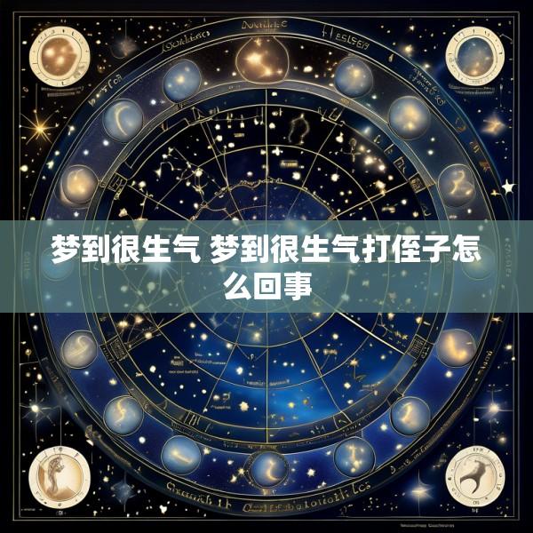 梦到很生气 梦到很生气打侄子怎么回事